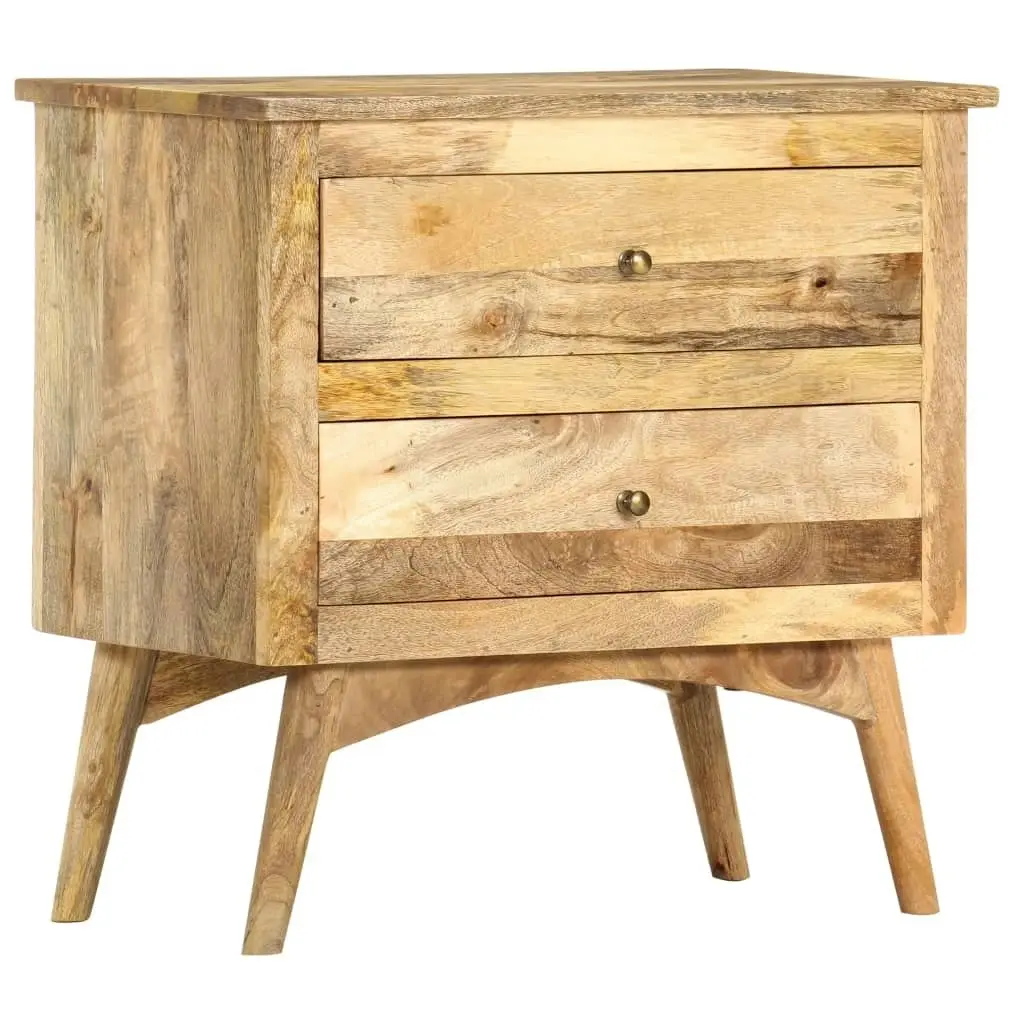 Bedside Cabinet 65x35x60 cm Solid Mango Wood 286126