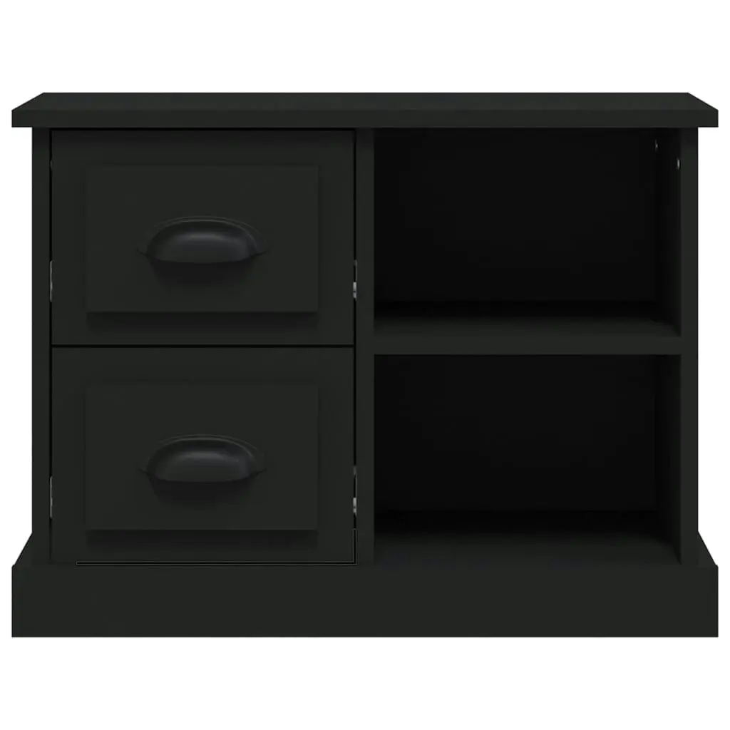 Bedside Cabinet Black 60x35.5x45 cm 816369