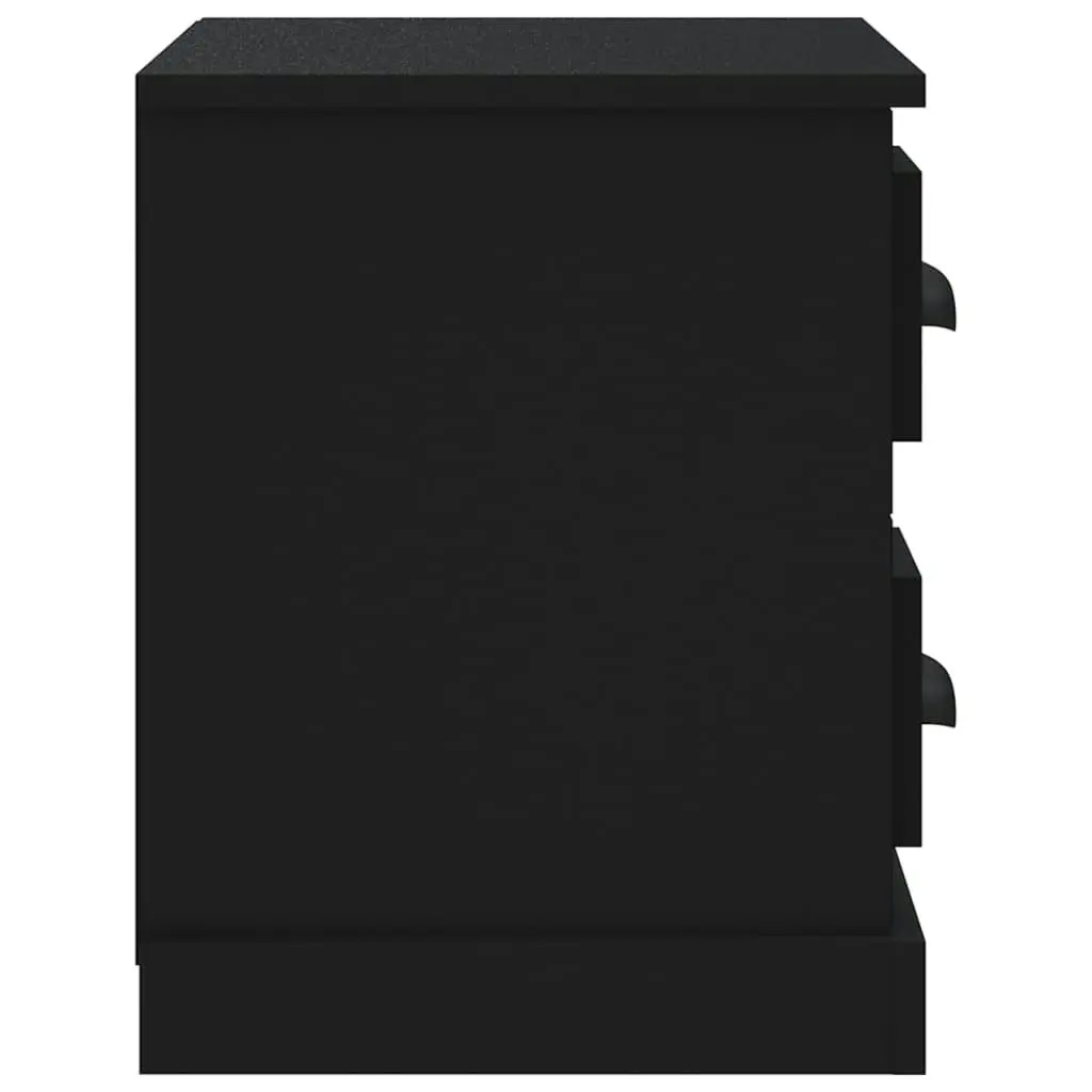 Bedside Cabinet Black 60x35.5x45 cm 816369