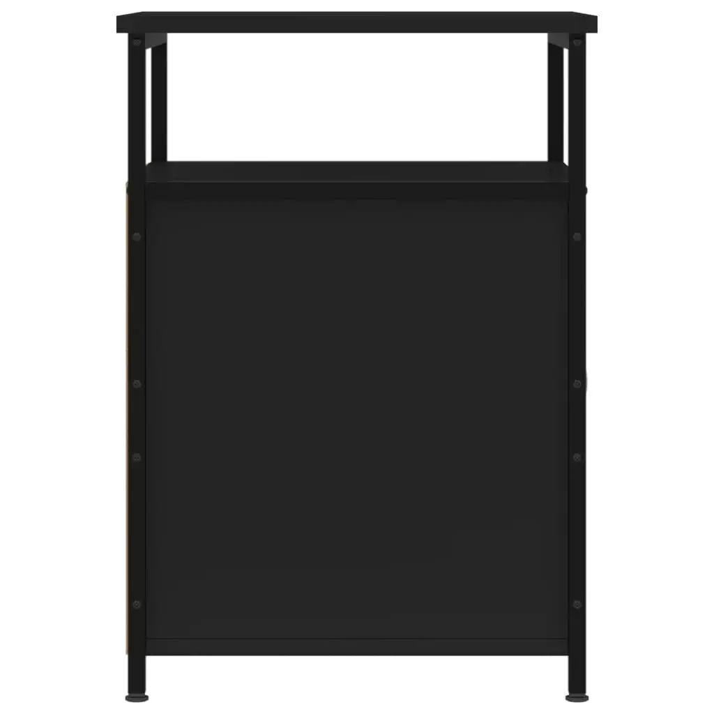 Bedside Cabinet Black 40x42x60 cm Engineered Wood 826033