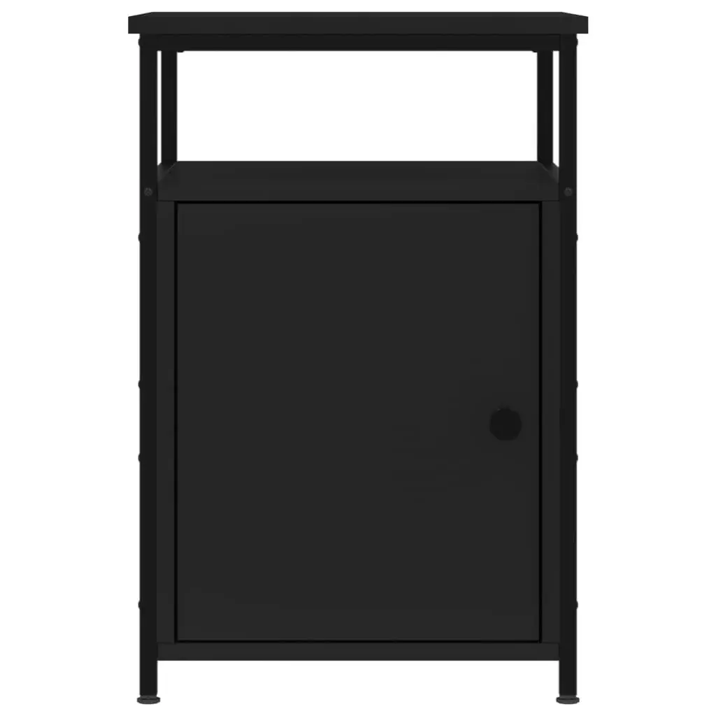 Bedside Cabinet Black 40x42x60 cm Engineered Wood 826033