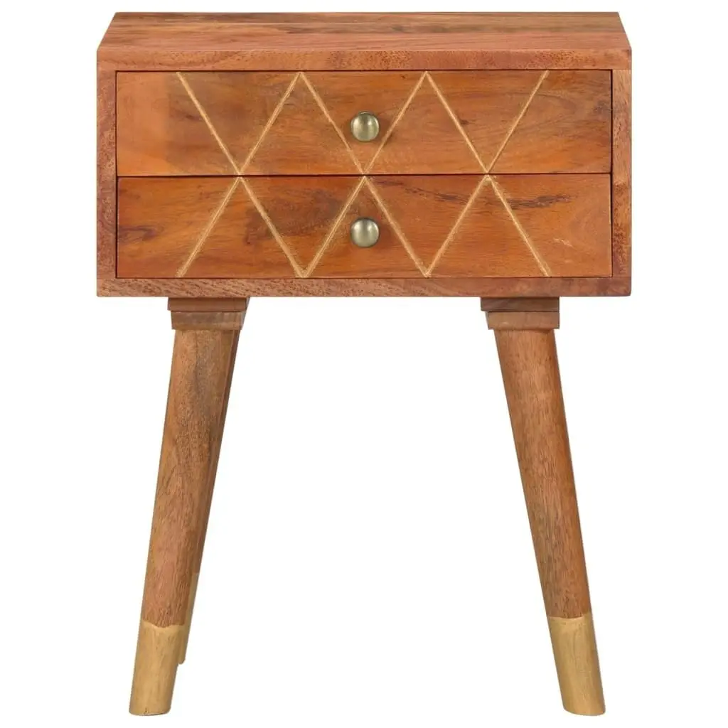 Bedside Cabinet 43x30x58 cm Solid Mango Wood 285853