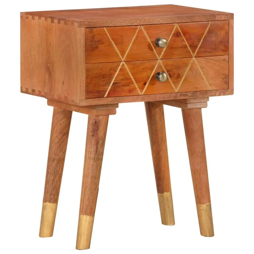 Bedside Cabinet 43x30x58 cm Solid Mango Wood 285853