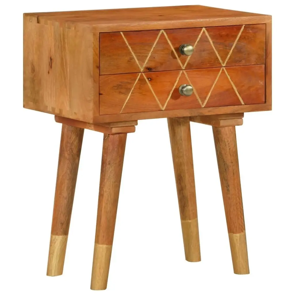 Bedside Cabinet 43x30x58 cm Solid Mango Wood 285853