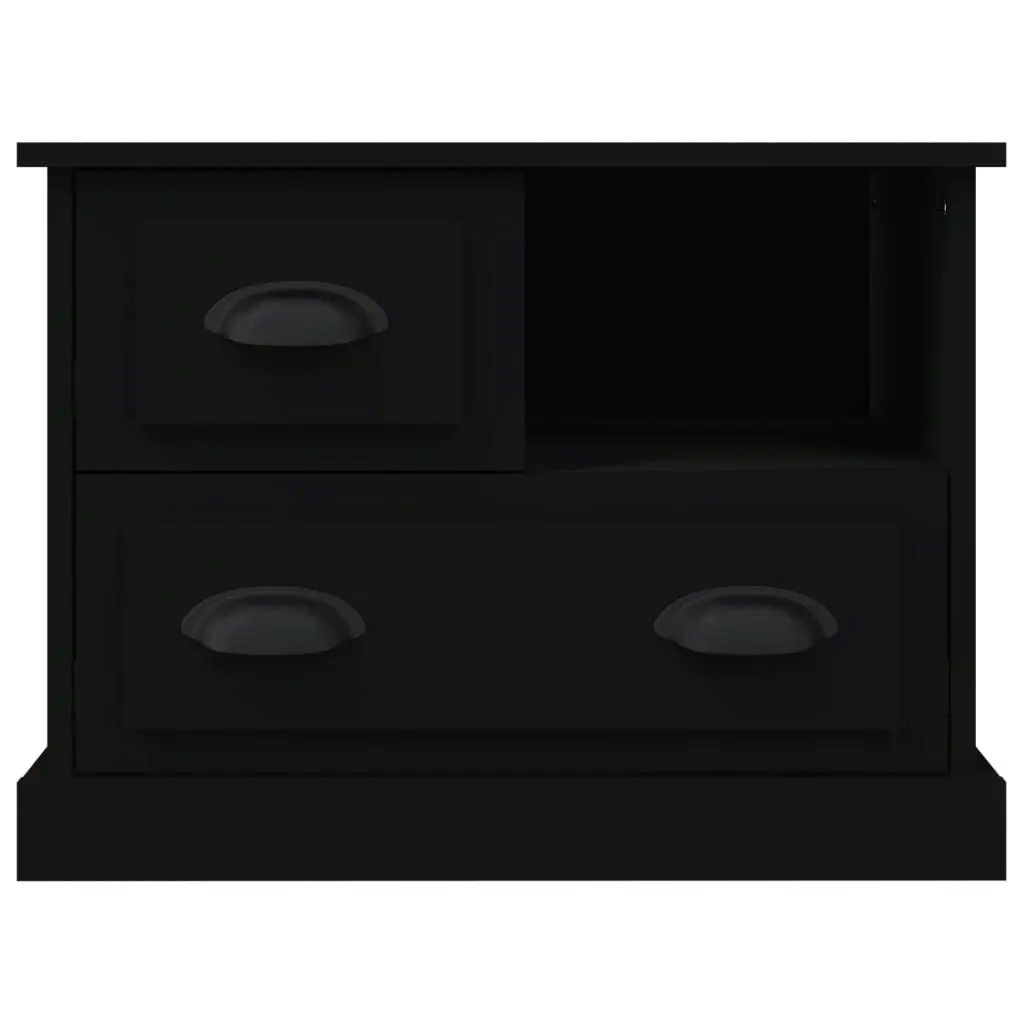 Bedside Cabinet Black 60x39x45 cm 816361