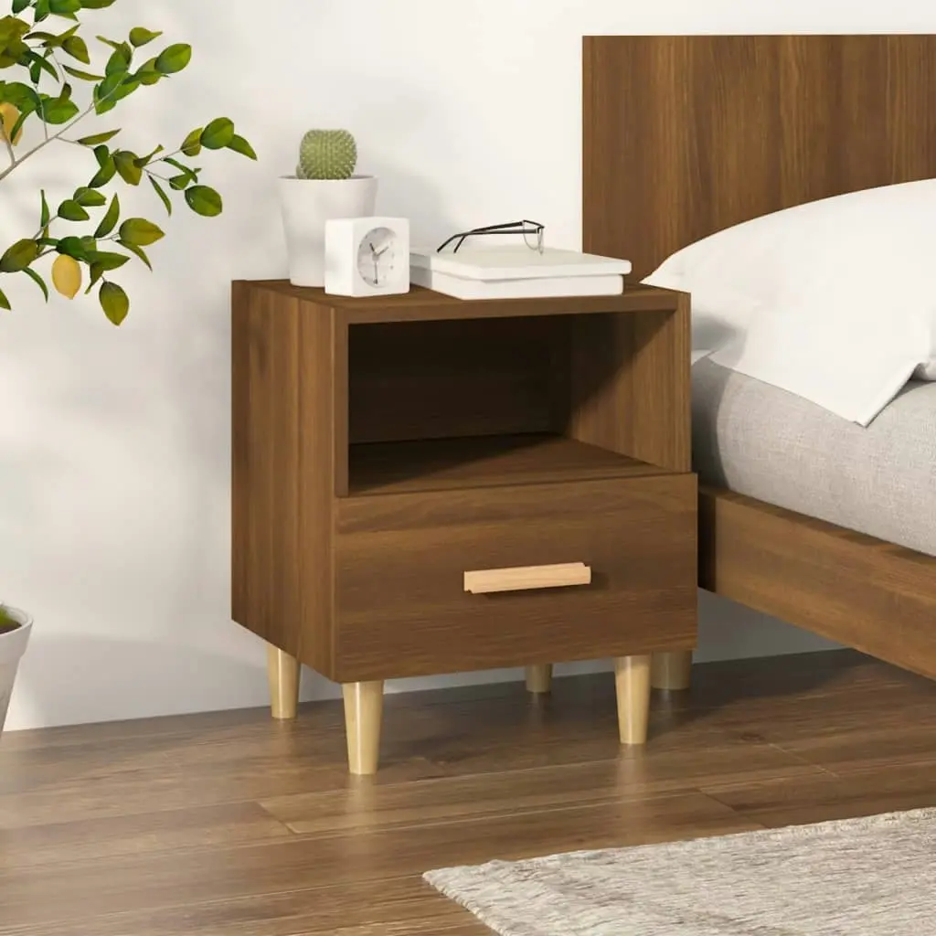 Bedside Cabinet Brown Oak 40x35x47 cm 817301