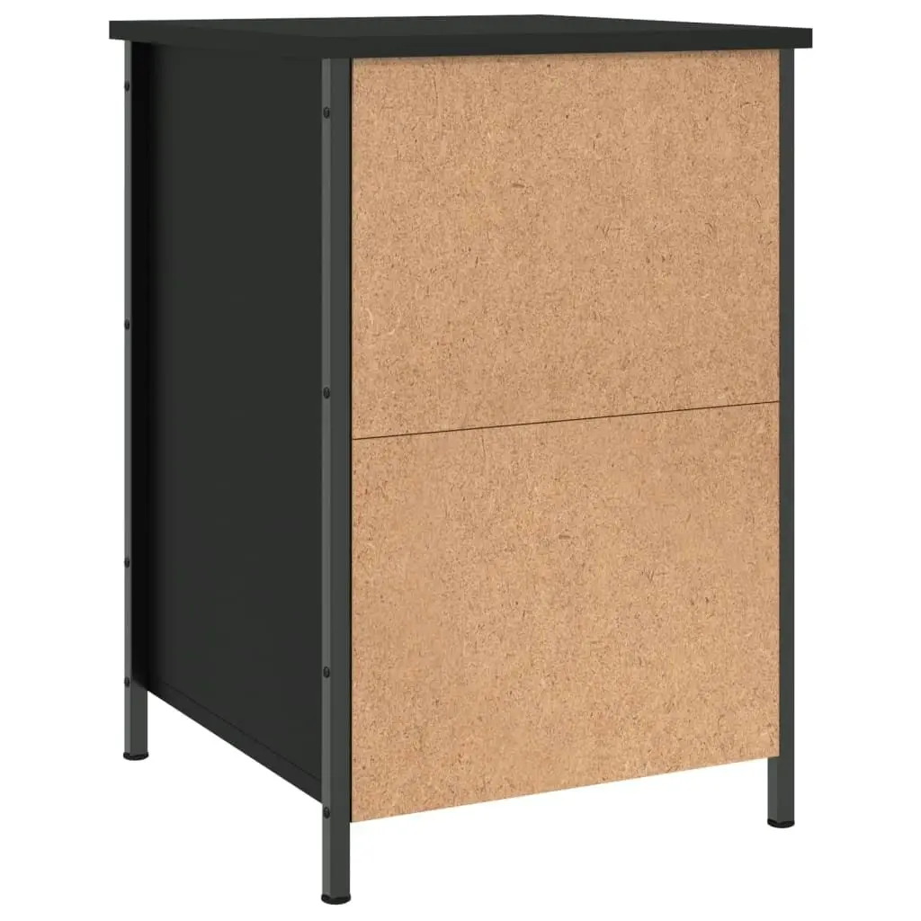 Bedside Cabinet Black 40x42x60 cm Engineered Wood 825903