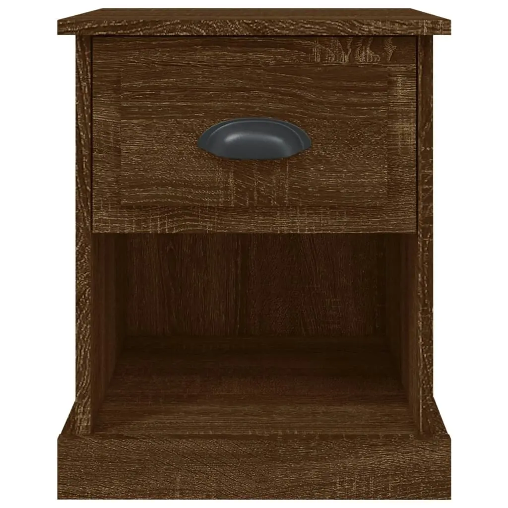 Bedside Cabinet Brown Oak 39x39x47.5 cm Engineered Wood 816142