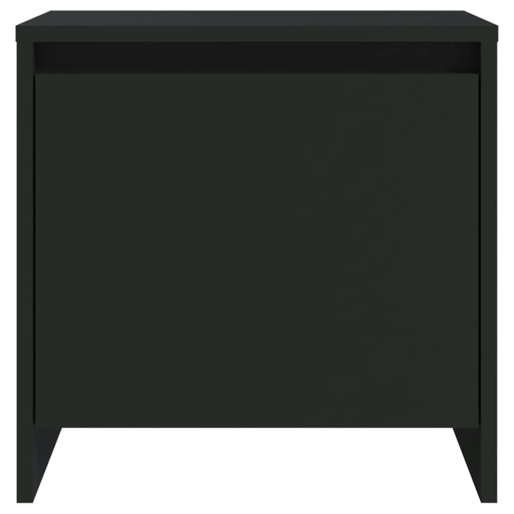 Bedside Cabinet Black 45x34x44.5 cm Engineered Wood 809865