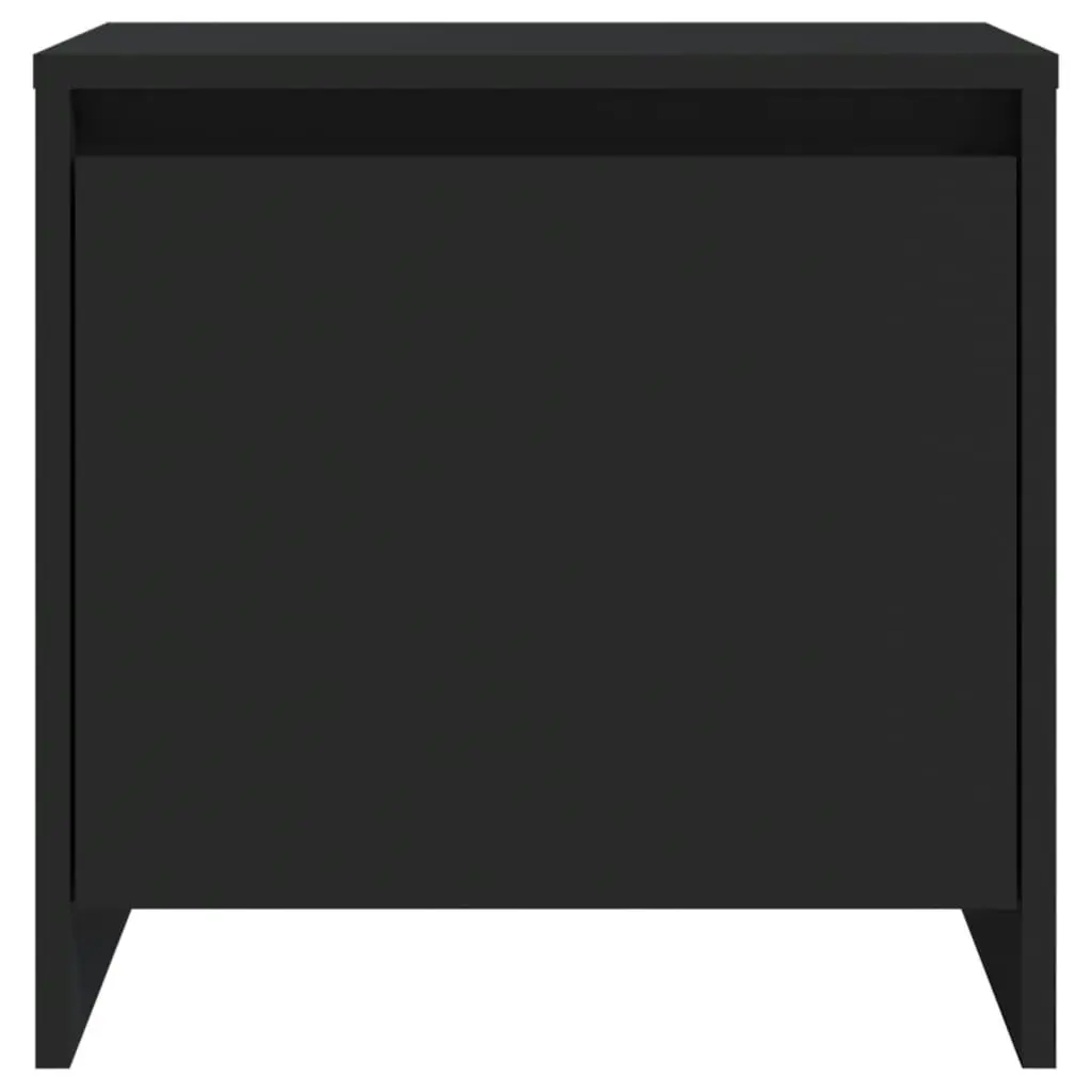 Bedside Cabinet Black 45x34x44.5 cm Engineered Wood 809865