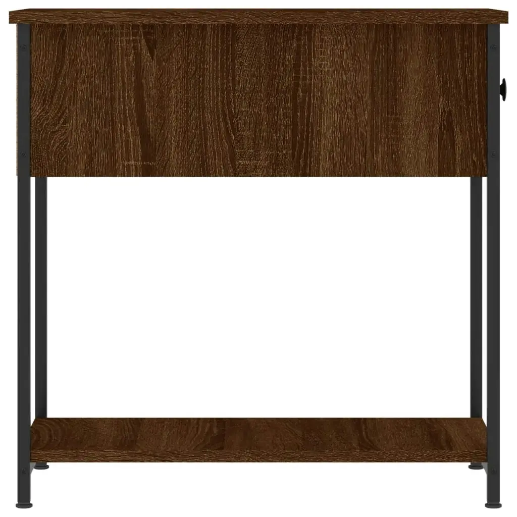 Bedside Cabinet Brown Oak 30x60x60 cm Engineered Wood 826061