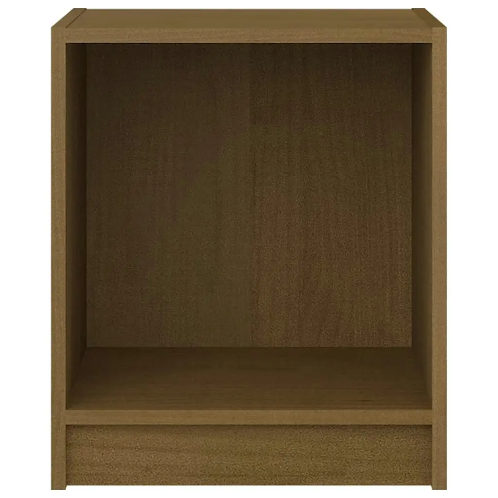 Bedside Cabinet Honey Brown 35.5x33.5x41.5 cm Solid Pinewood 809925