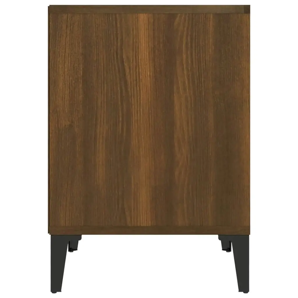 Bedside Cabinet Brown Oak 40x35x50 cm 821888