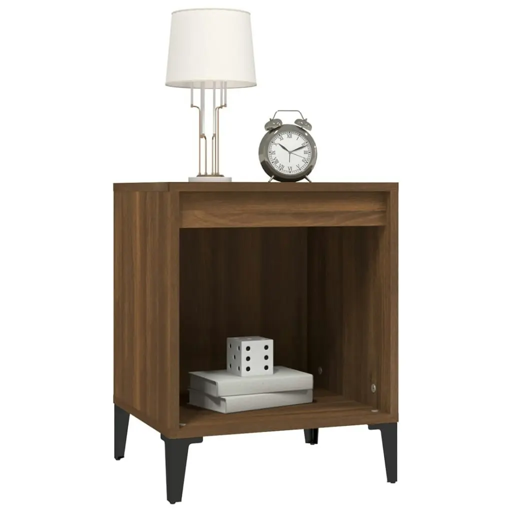 Bedside Cabinet Brown Oak 40x35x50 cm 821888