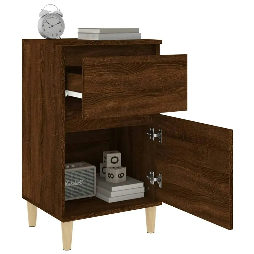 Bedside Cabinet Brown Oak 40x35x70 cm 819706