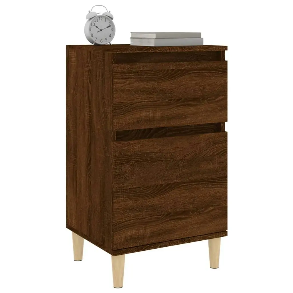 Bedside Cabinet Brown Oak 40x35x70 cm 819706