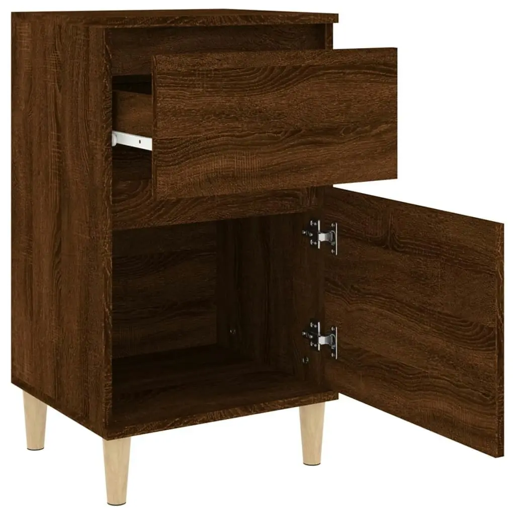 Bedside Cabinet Brown Oak 40x35x70 cm 819706