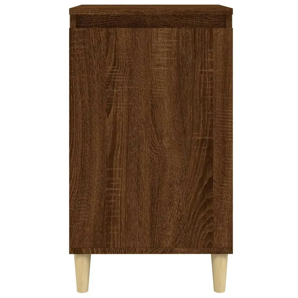 Bedside Cabinet Brown Oak 40x35x70 cm Engineered Wood 819642