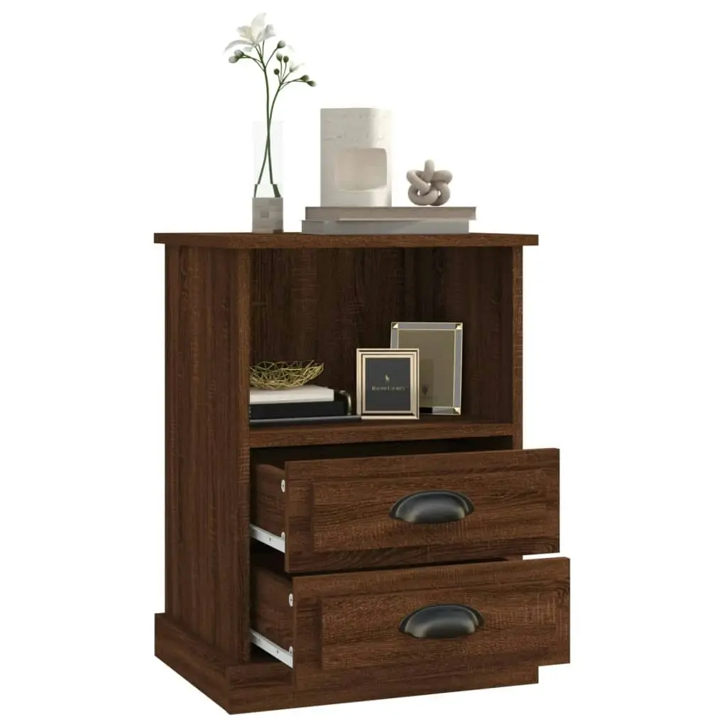 Bedside Cabinet Brown Oak 43x36x60 cm 816342