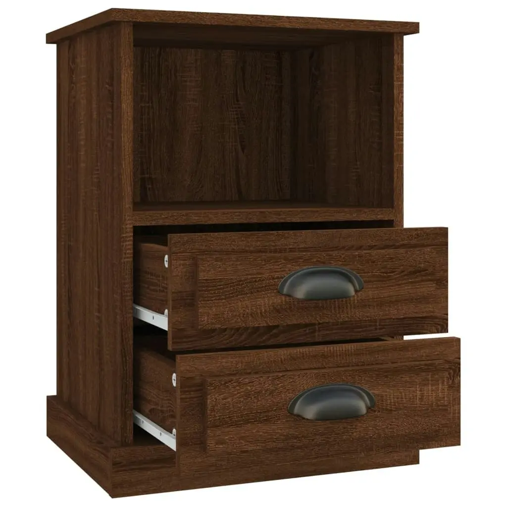 Bedside Cabinet Brown Oak 43x36x60 cm 816342