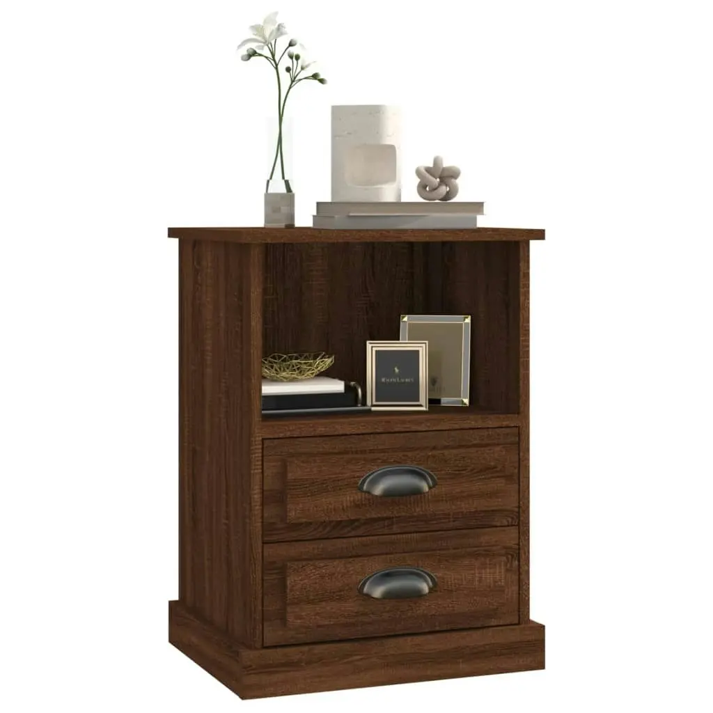 Bedside Cabinet Brown Oak 43x36x60 cm 816342