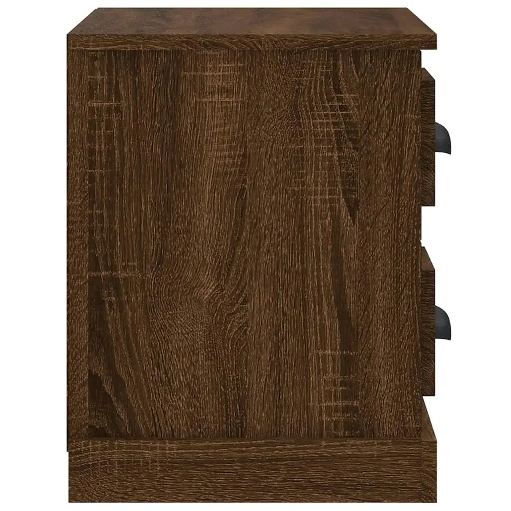 Bedside Cabinet Brown Oak 60x35.5x45 cm 816375