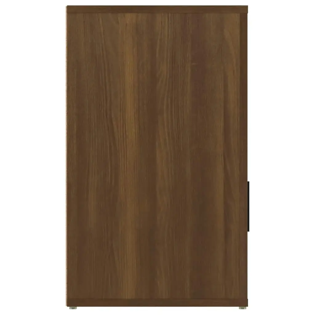 Bedside Cabinet Brown Oak 50x36x60 cm Engineered Wood 816727