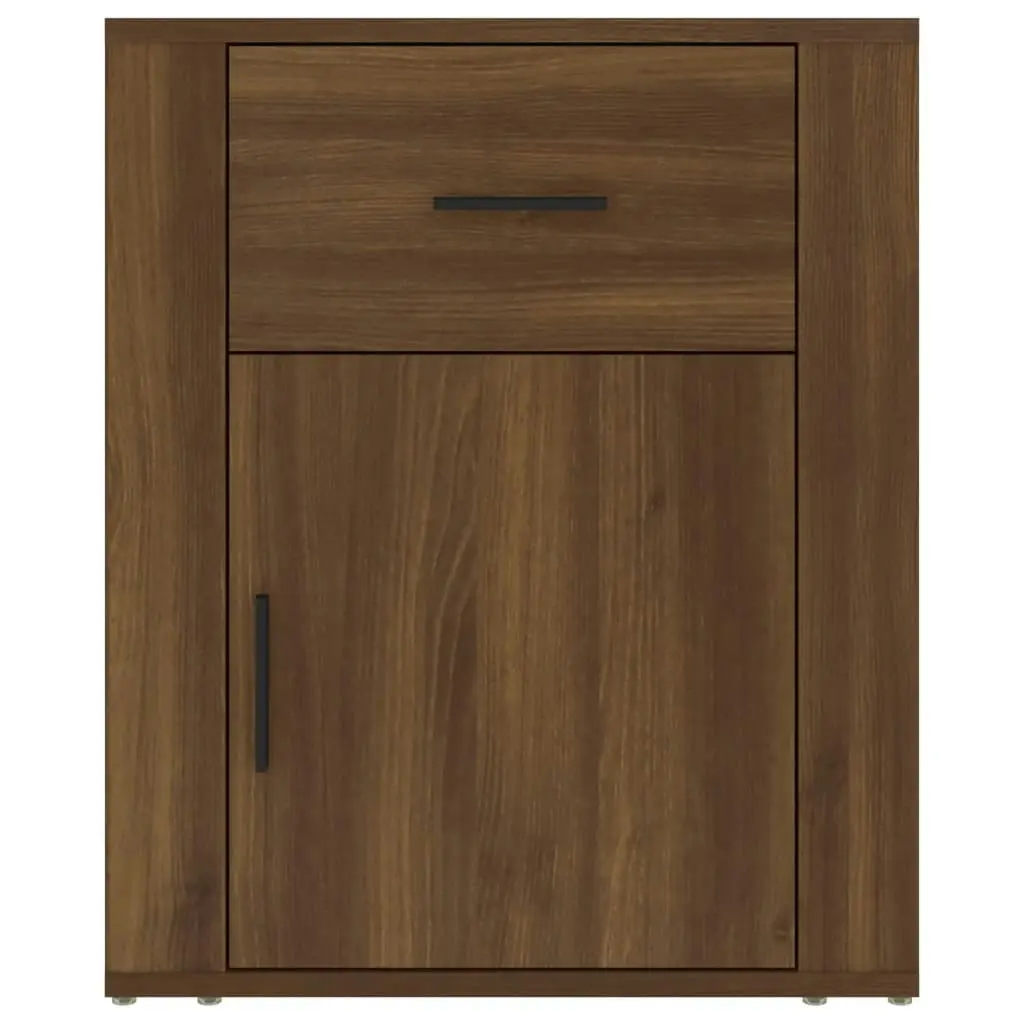 Bedside Cabinet Brown Oak 50x36x60 cm Engineered Wood 816727