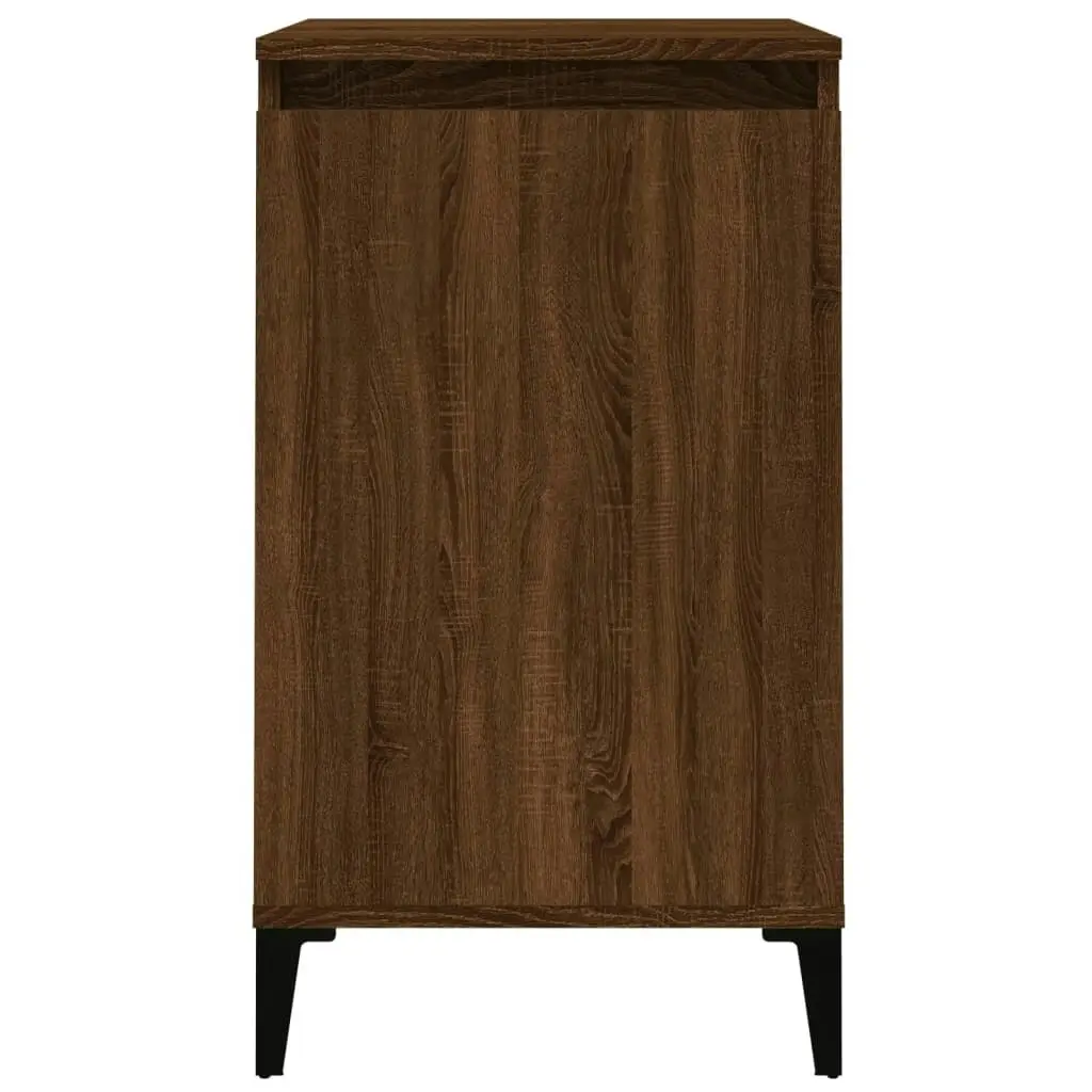 Bedside Cabinet Brown Oak 40x35x70 cm Engineered Wood 819658