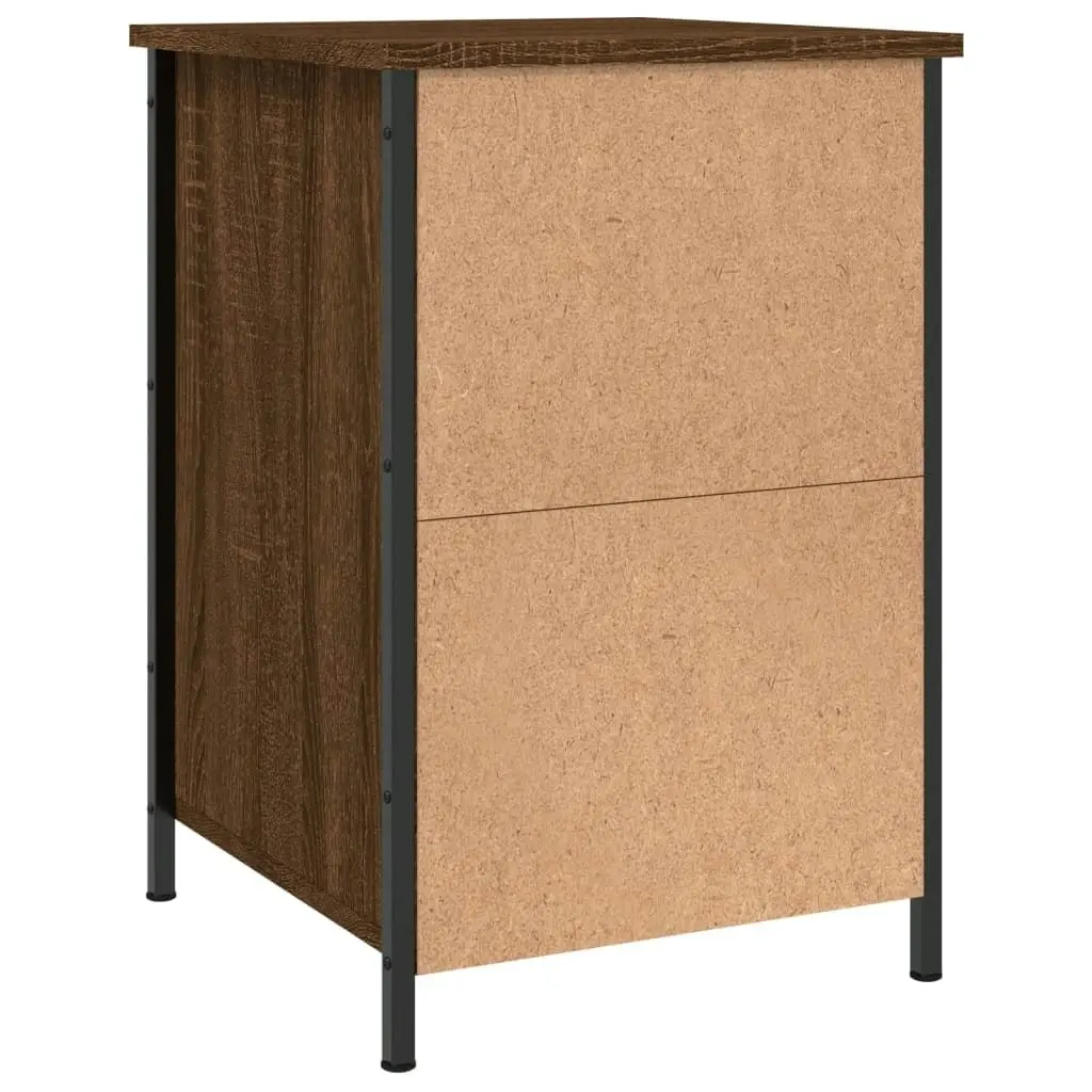 Bedside Cabinet Brown Oak 40x42x60 cm Engineered Wood 825911