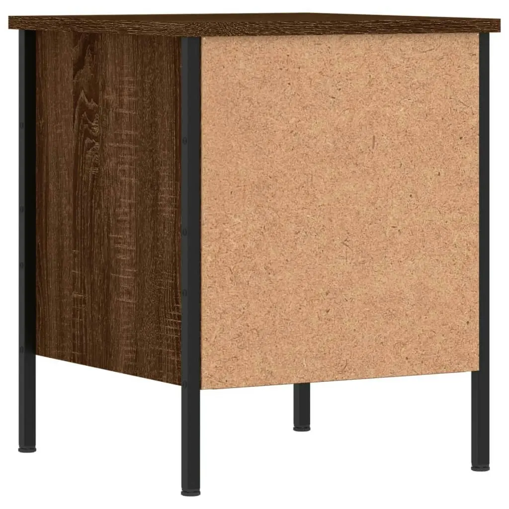 Bedside Cabinet Brown Oak 40x42x50 cm Engineered Wood 825991