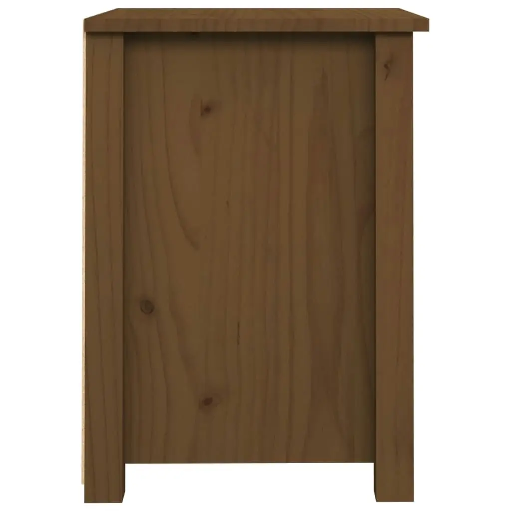 Bedside Cabinet Honey Brown 40x35x49 cm Solid Wood Pine 813715