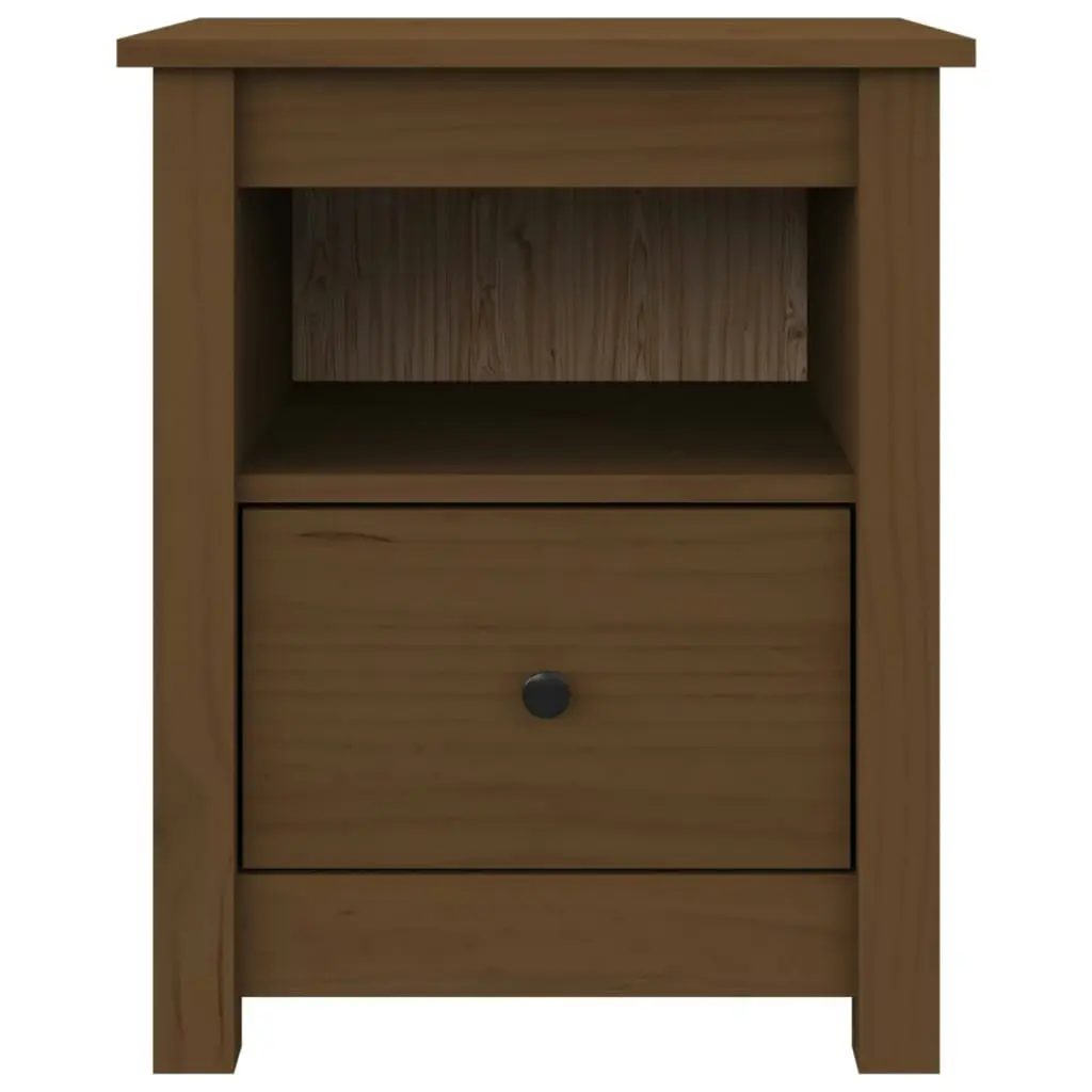 Bedside Cabinet Honey Brown 40x35x49 cm Solid Wood Pine 813715