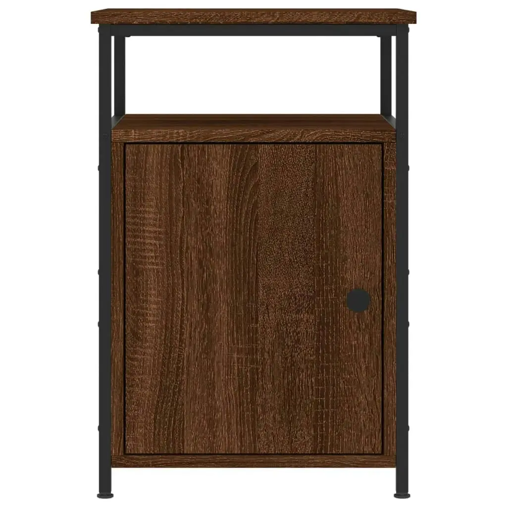 Bedside Cabinet Brown Oak 40x42x60 cm Engineered Wood 826041