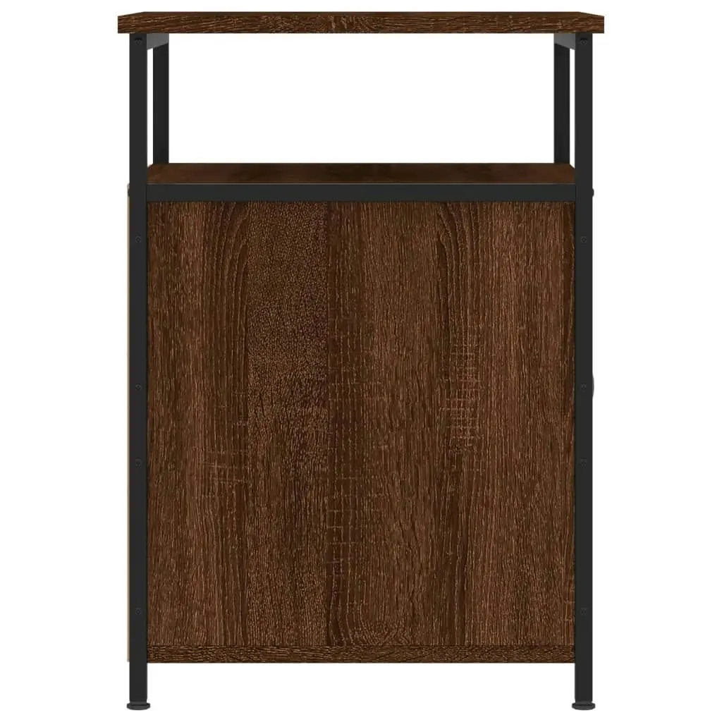 Bedside Cabinet Brown Oak 40x42x60 cm Engineered Wood 826041