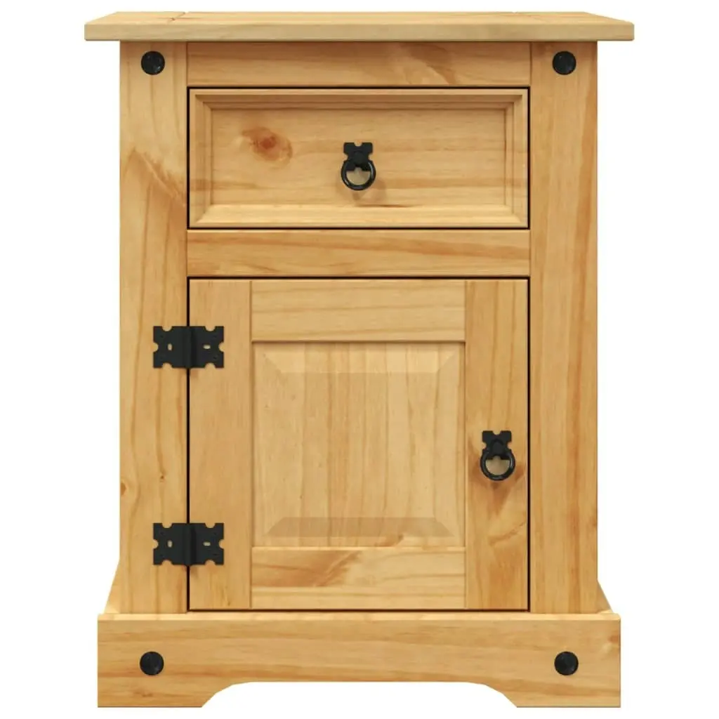 Bedside Cabinet Mexican Pine Corona Range 53x39x66 cm 243730