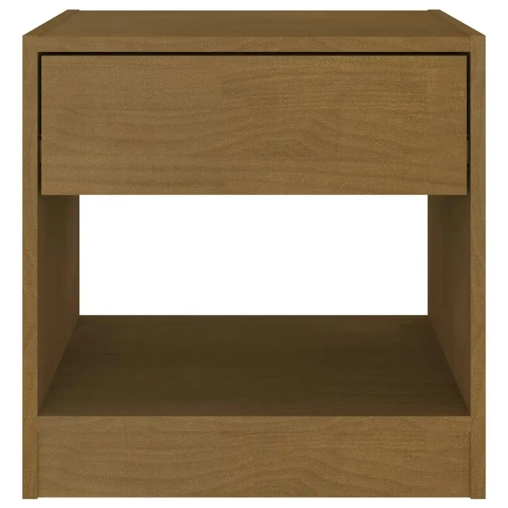 Bedside Cabinet Honey Brown 40x31x40 cm Solid Pinewood 808069