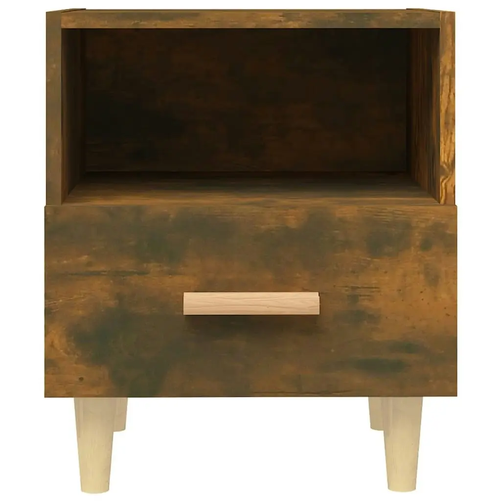 Bedside Cabinet Smoked Oak 40x35x47 cm 817297