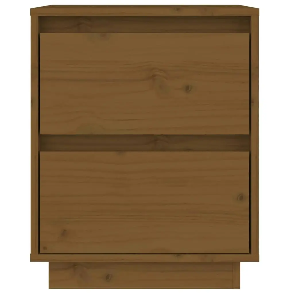 Bedside Cabinet Honey Brown 40x35x50 cm Solid Wood Pine 813321