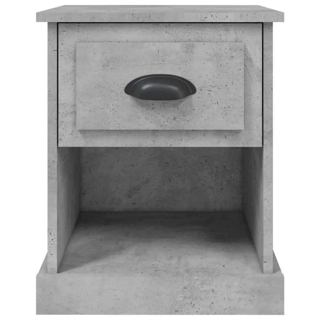 Bedside Cabinet Concrete Grey 39x39x47.5 cm Engineered Wood 816136