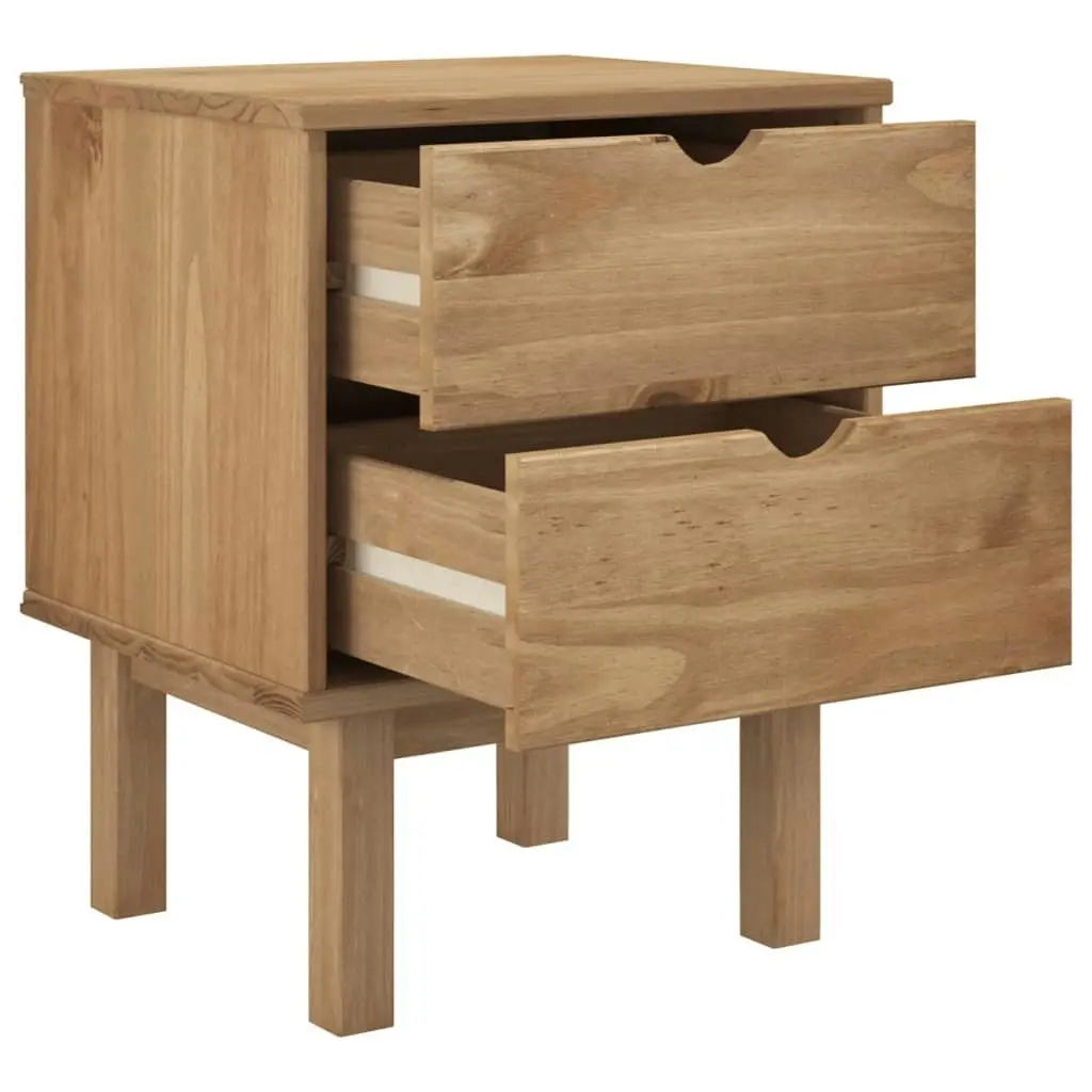 Bedside Cabinet OTTA 45x39x57 cm Solid Wood Pine 348576