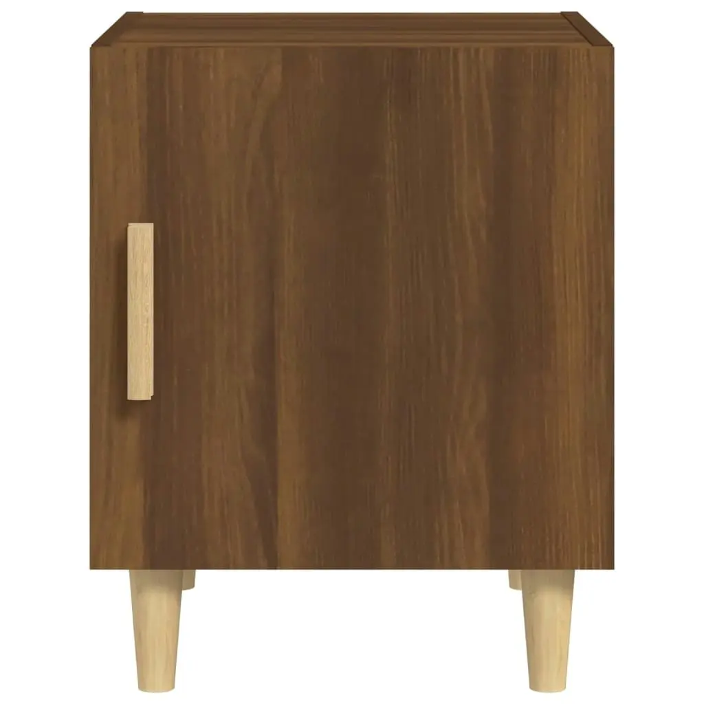 Bedside Cabinet Brown Oak Engineered Wood 817313