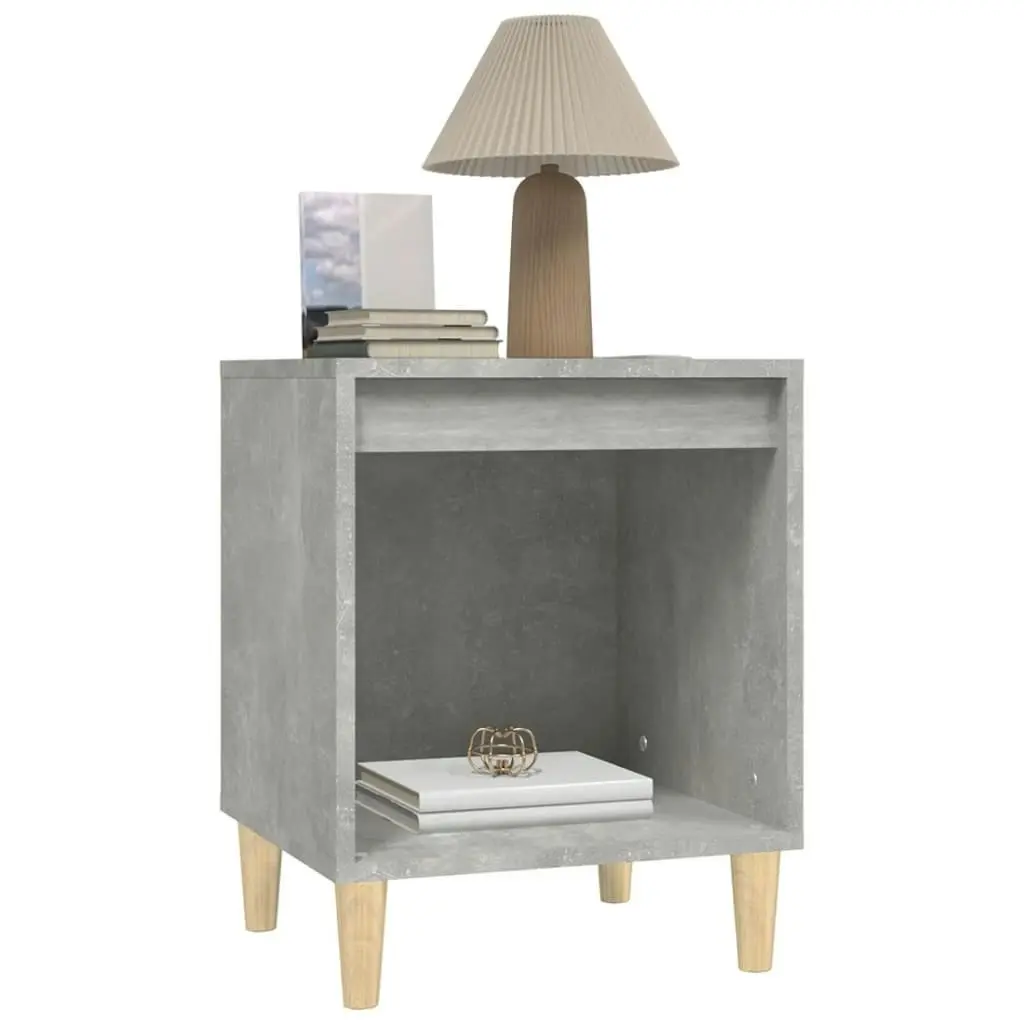 Bedside Cabinet Concrete Grey 40x35x50 cm 821866