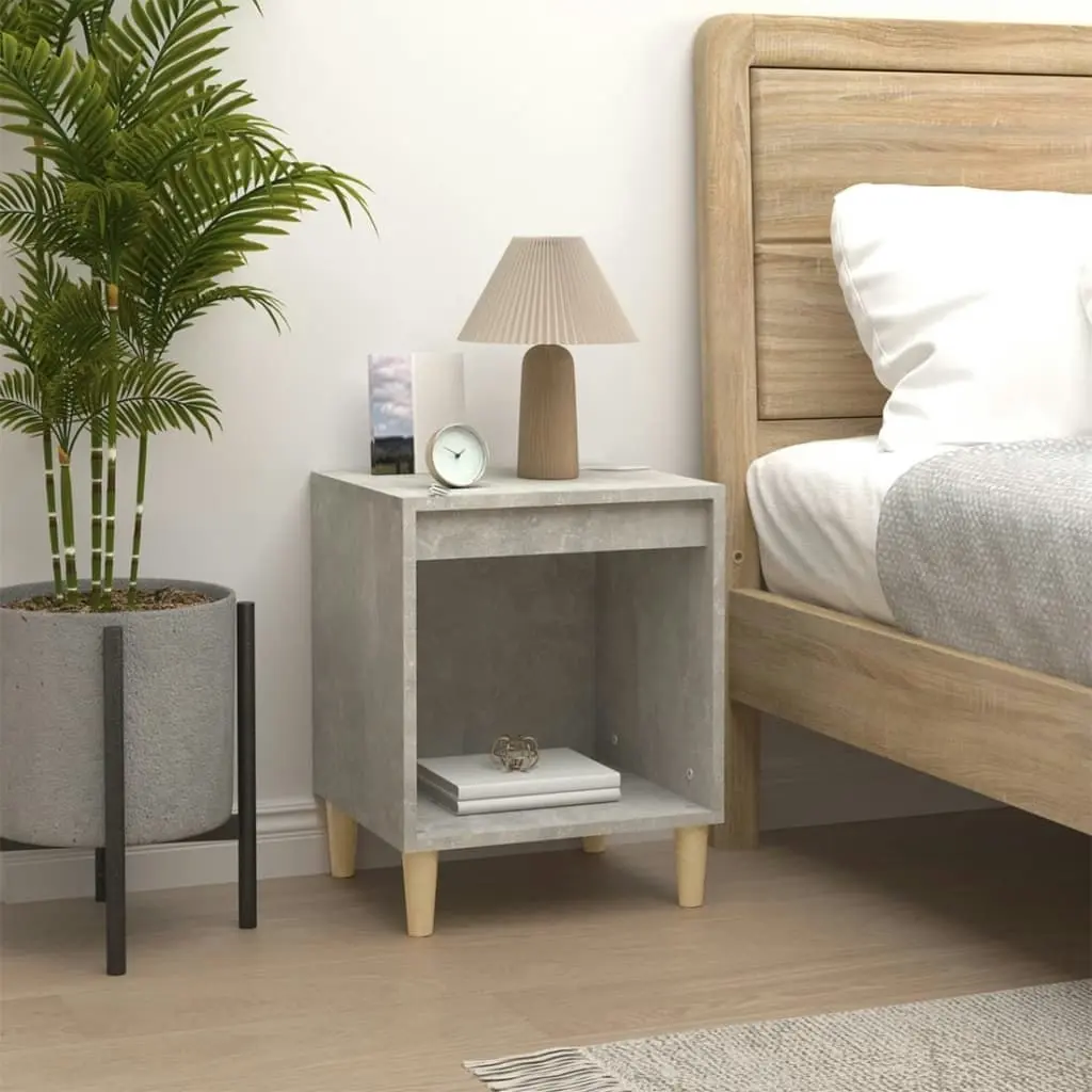 Bedside Cabinet Concrete Grey 40x35x50 cm 821866