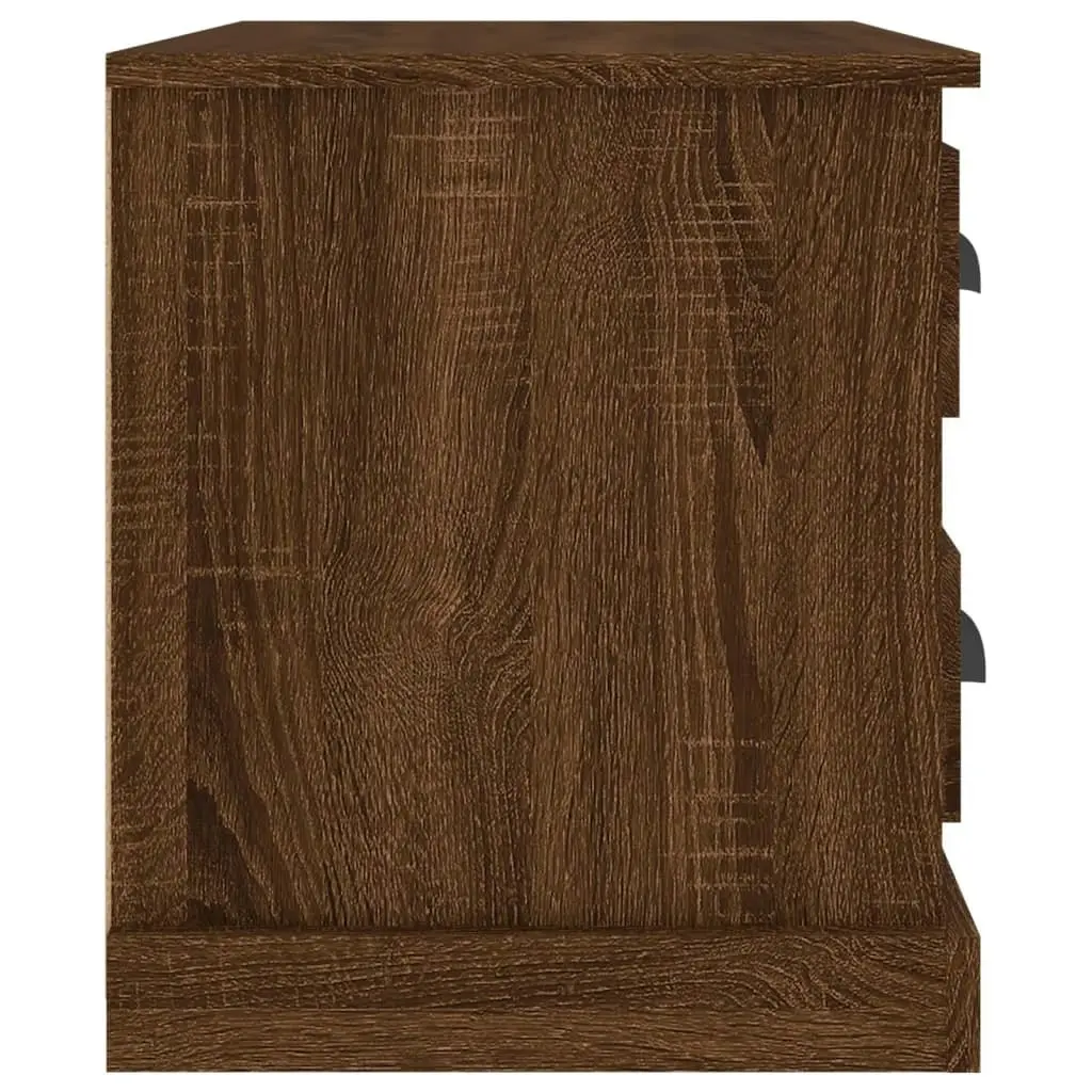 Bedside Cabinet Brown Oak 60x39x45 cm 816367