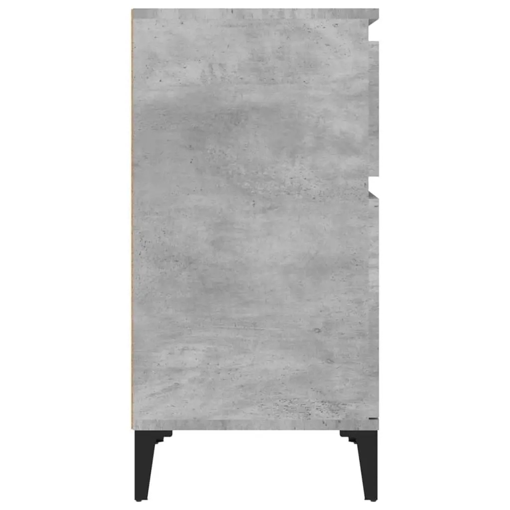 Bedside Cabinet Concrete Grey 40x35x70 cm 819716