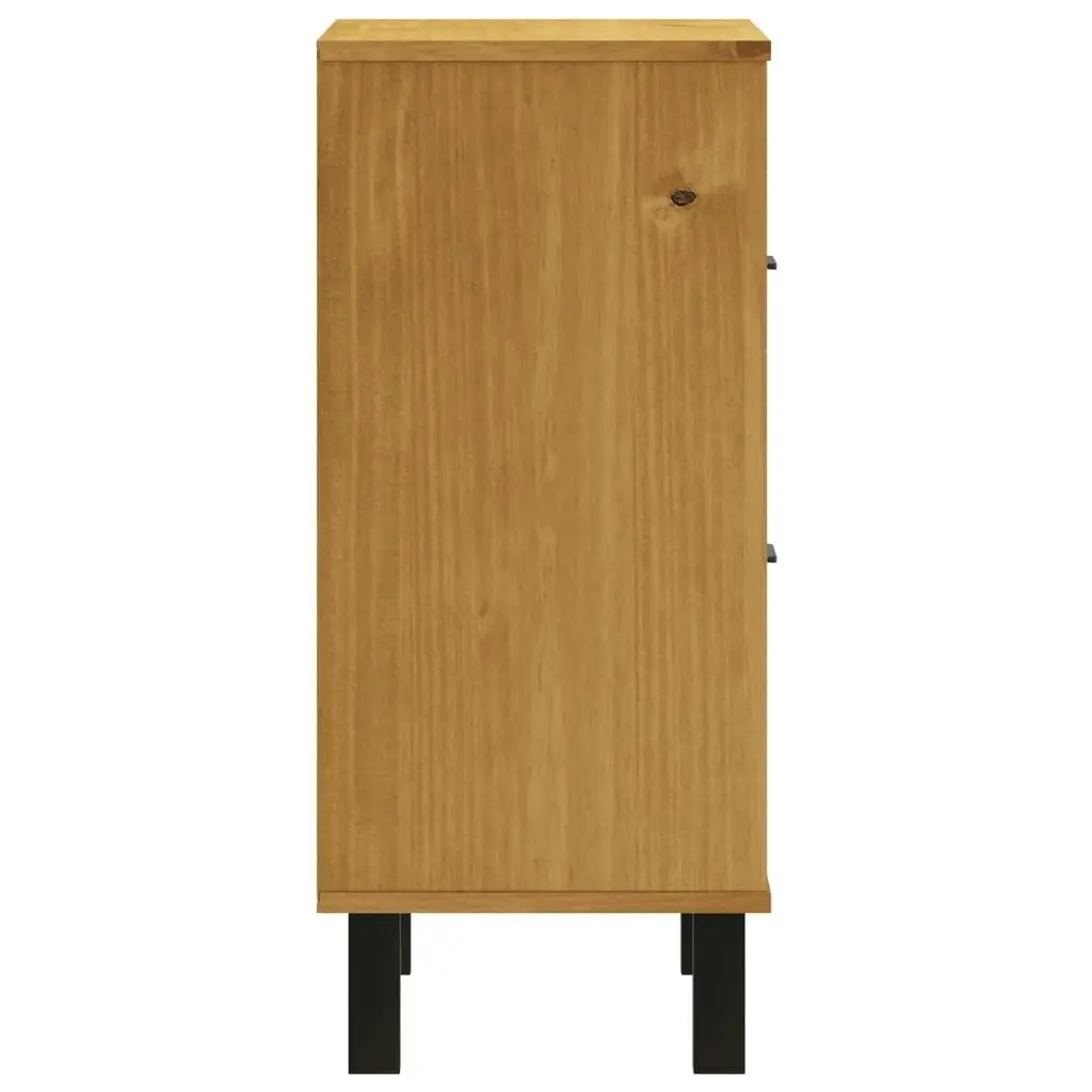 Bedside Cabinet FLAM 40x35x80 cm Solid Wood Pine 357814