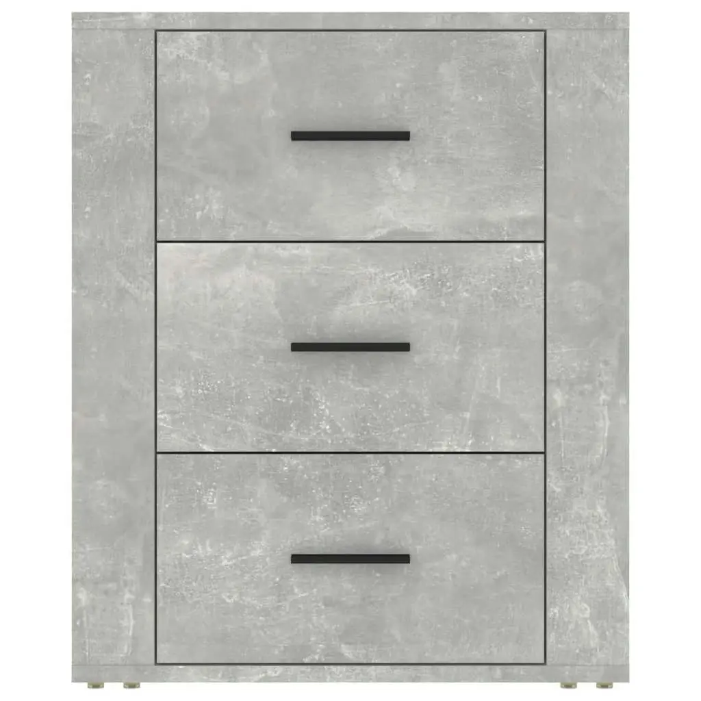 Bedside Cabinet Concrete Grey 50x36x60 cm Engineered Wood 816716