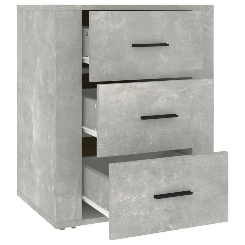 Bedside Cabinet Concrete Grey 50x36x60 cm Engineered Wood 816716