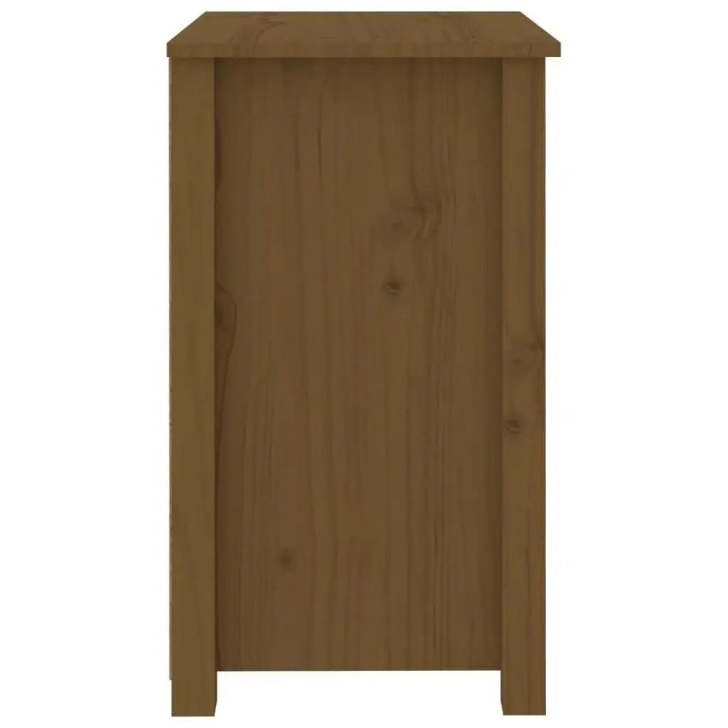 Bedside Cabinet Honey Brown 50x35x61.5 cm Solid Wood Pine 813685